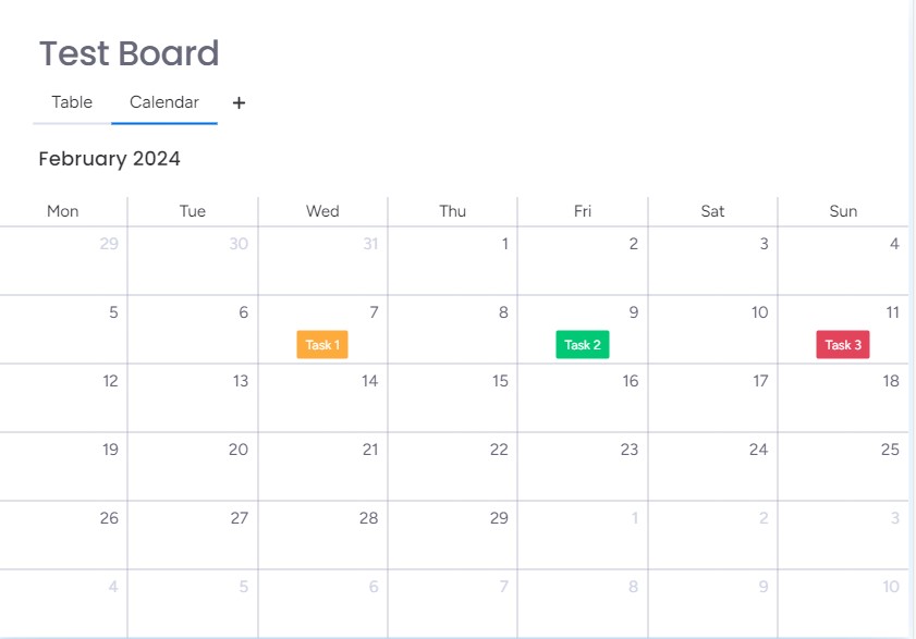 Add Calendar