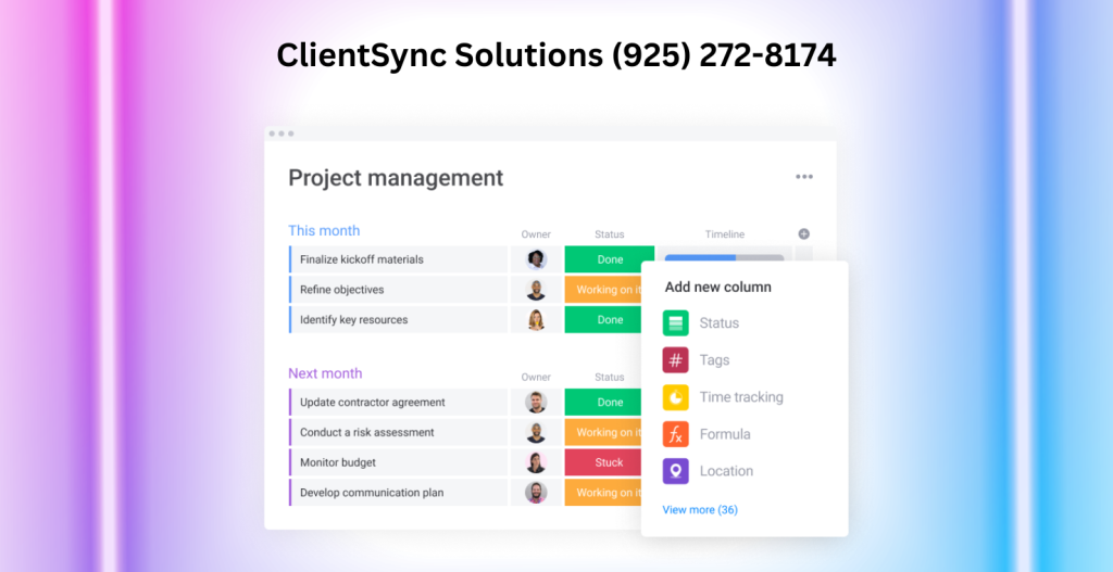 Monday.com Project Management Customize Your Board