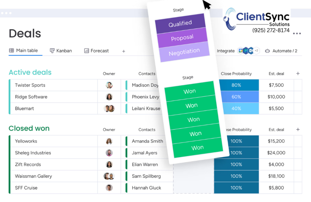 Monday Sales Crm